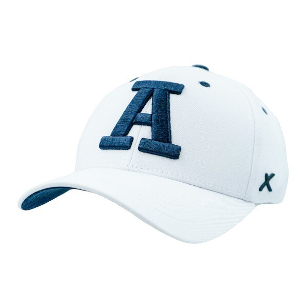 Block A Utah State Emboridered Fitted Hat White